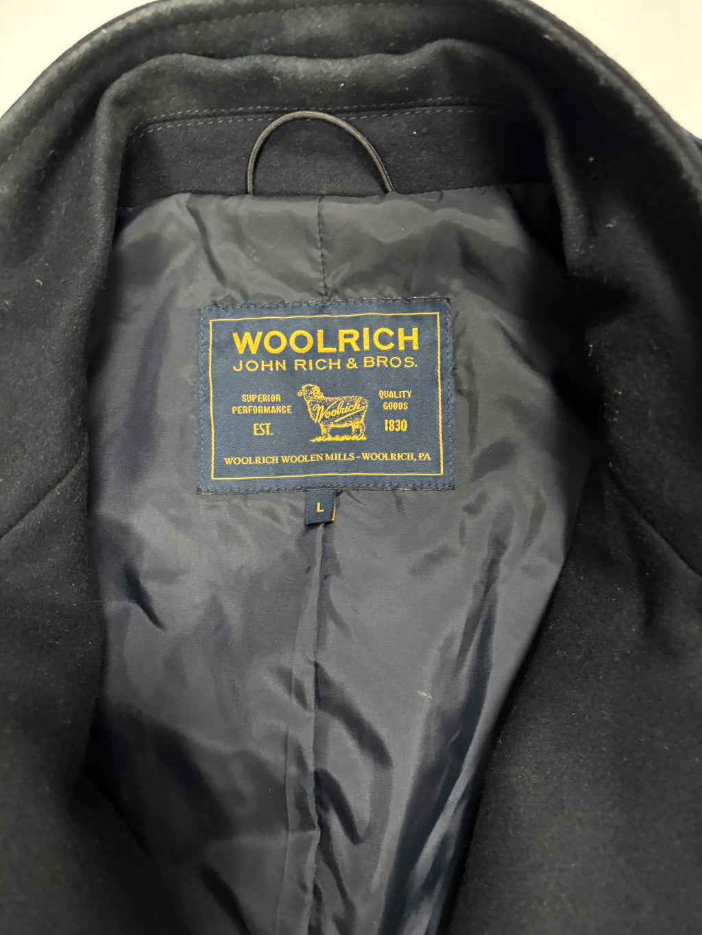 Woolrich overfrakk (L)