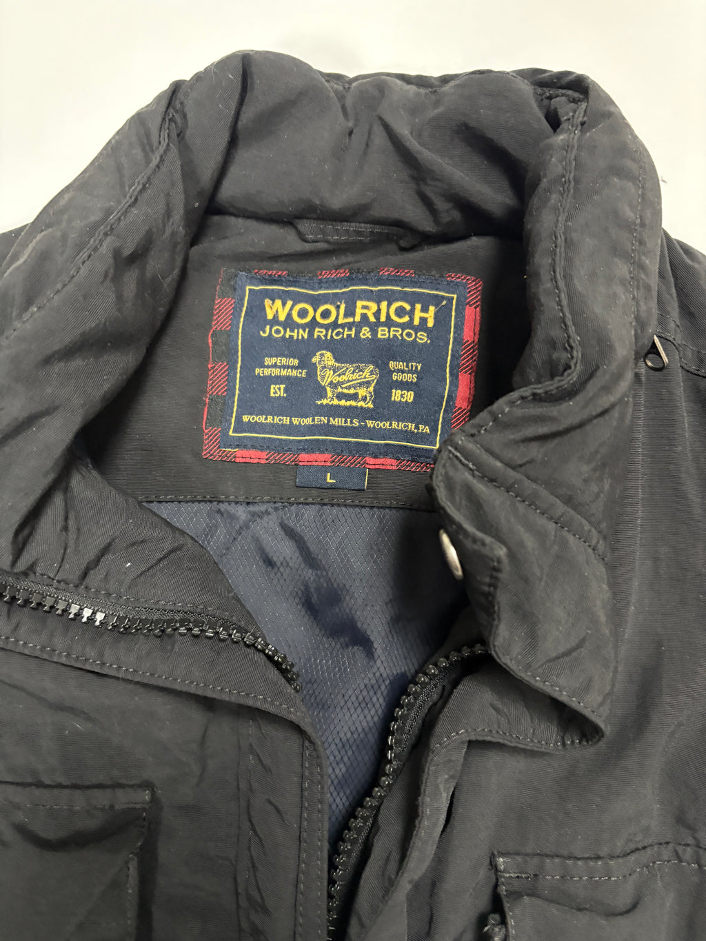 Woolrich field jakke (L)
