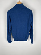 Gran Sasso Half-zip genser i blå, str. 48 (S)