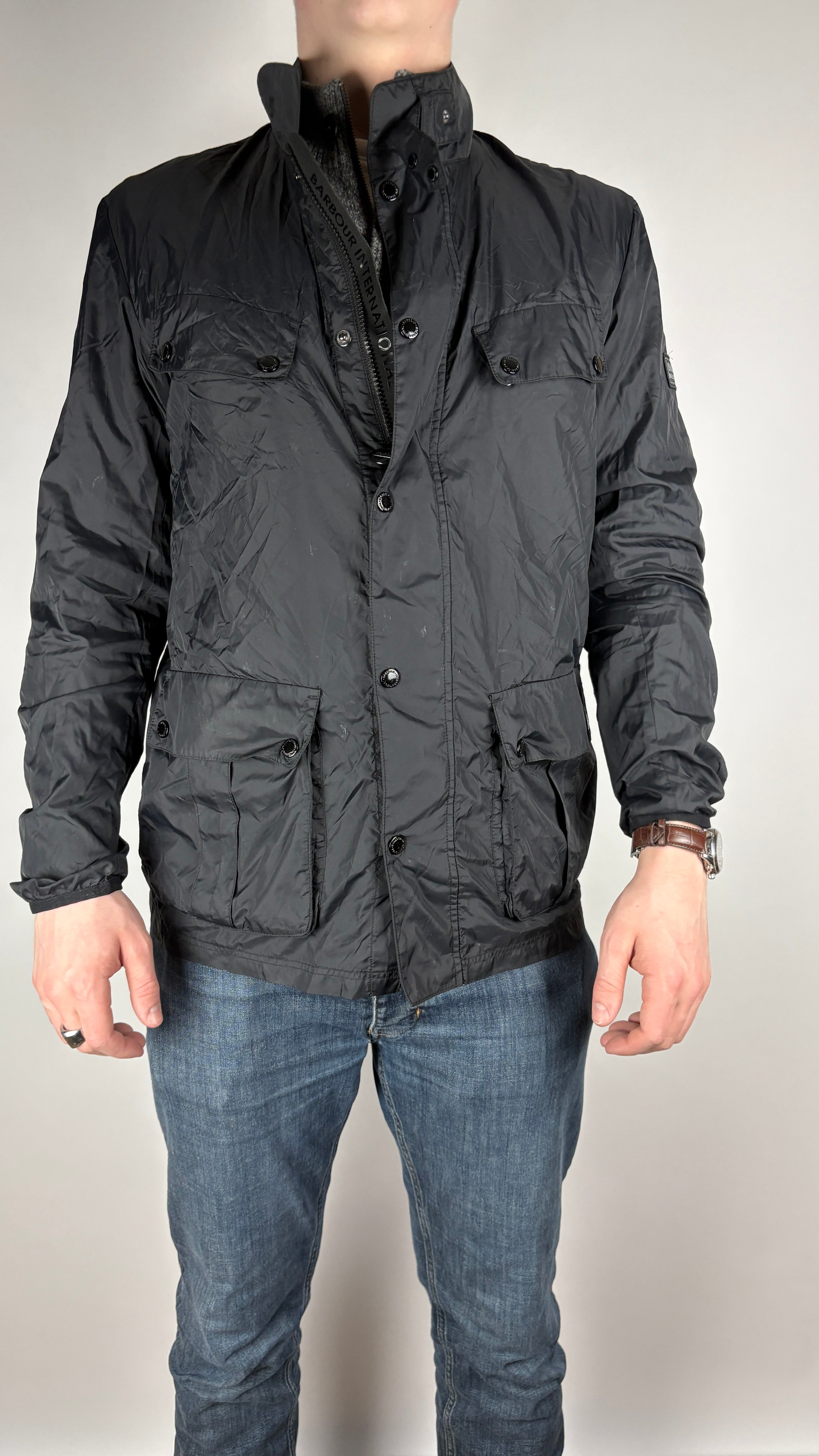 Barbour regn jakke (L)