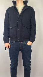 Polo Ralph Lauren Quiltet cardigan i marineblå, str. M