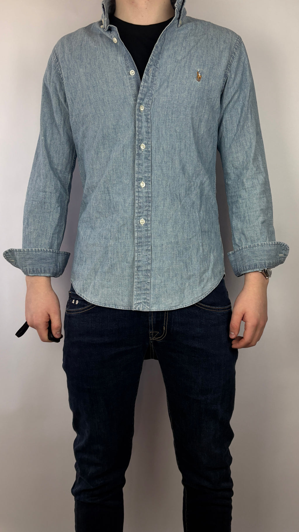 Polo Ralph Lauren denim skjorte (S)