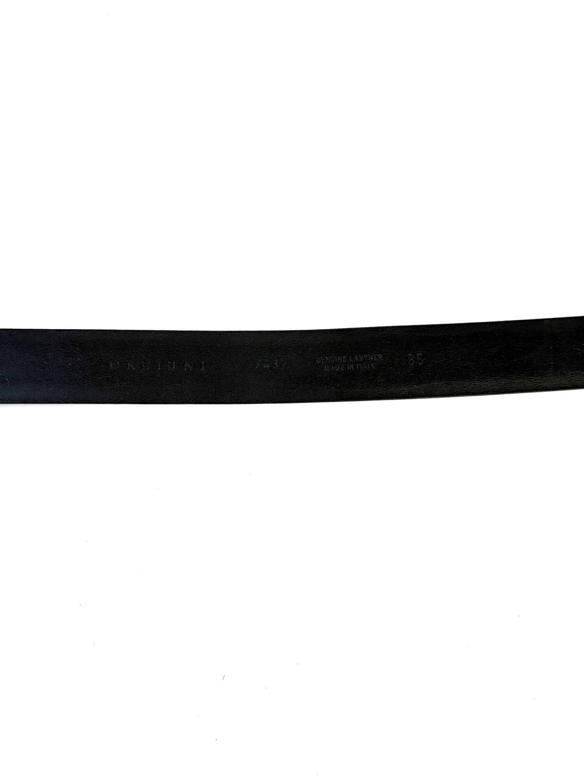 Orciani Skinnbelte i mørkegrønn, 85 cm