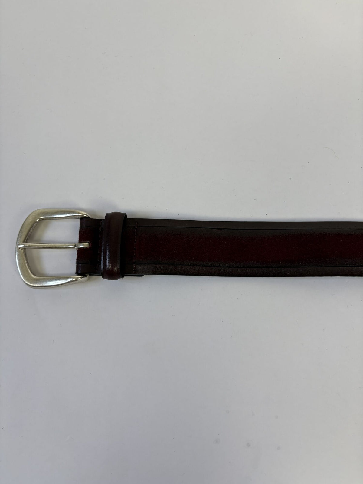 Orciani Skinnbelte i mørkerød, 85 cm