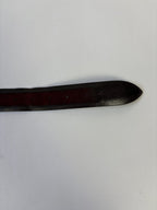 Orciani Skinnbelte i mørkerød, 85 cm