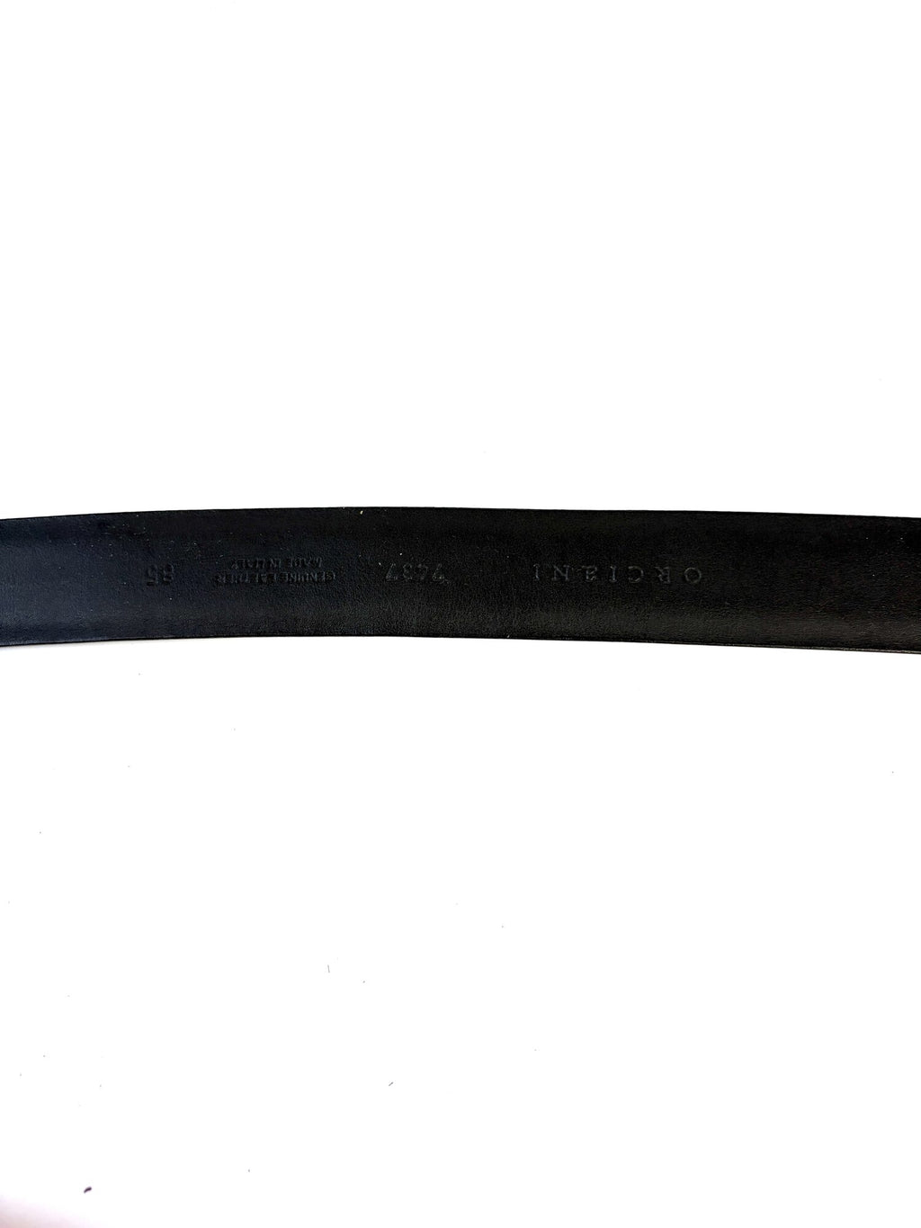 Orciani Skinnbelte i mørkerød, 85 cm