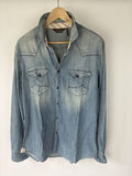 Jacob Cohen Denimskjorte i lyseblå, str. M/L