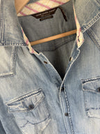 Jacob Cohen Denimskjorte i lyseblå, str. M/L