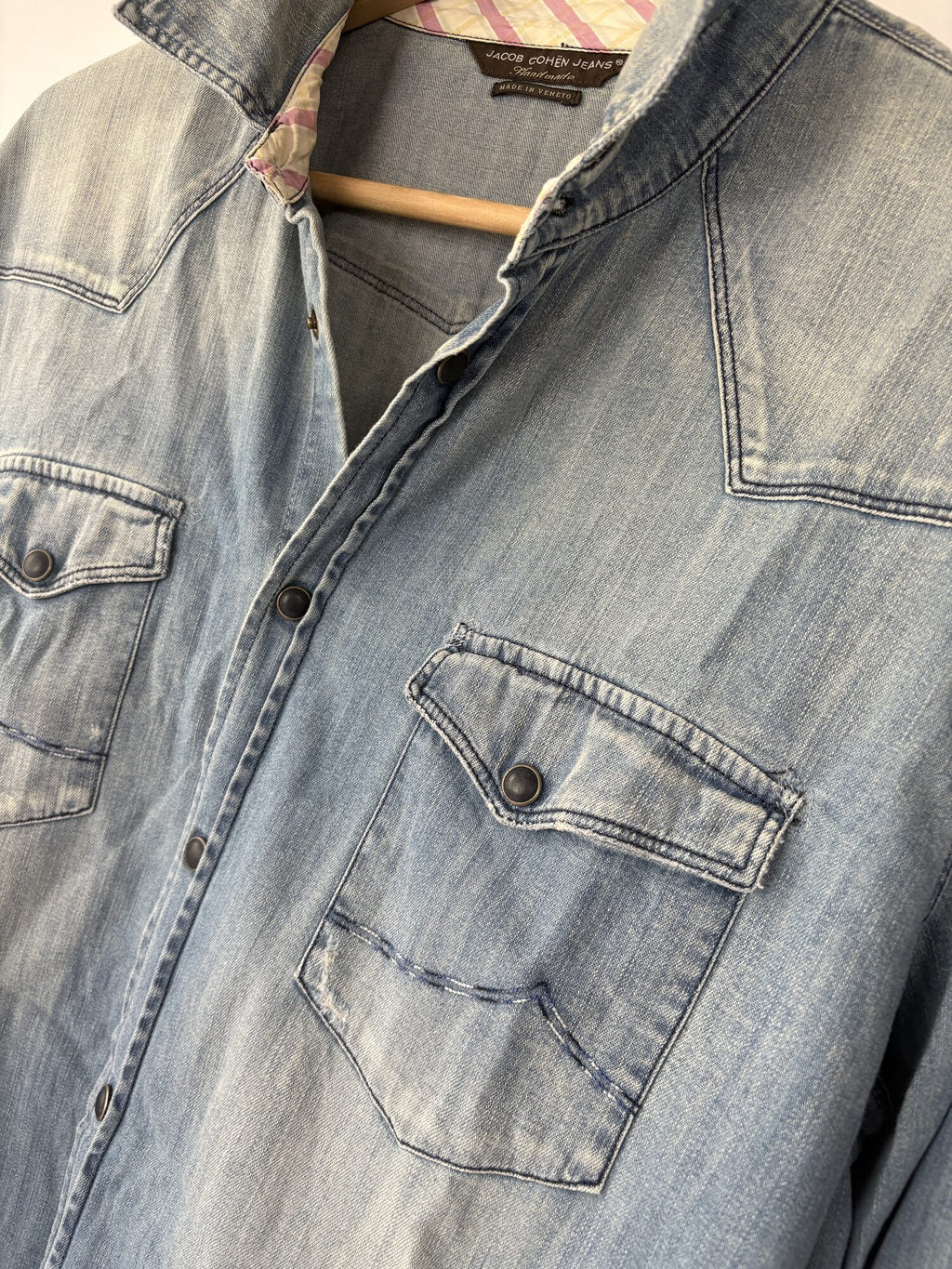 Jacob Cohen Denimskjorte i lyseblå, str. M/L