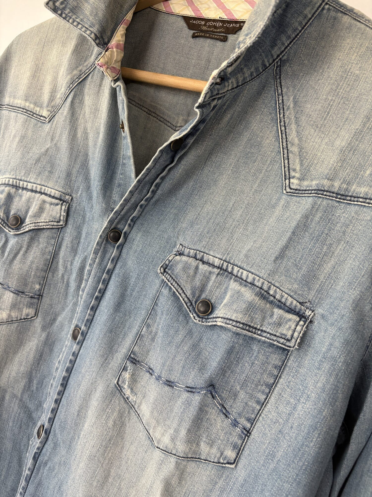 Jacob Cohen Denimskjorte i lyseblå, str. M/L